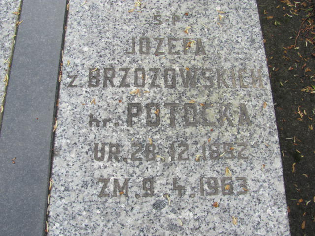 Józefa Potocka 1892 Rymanów - Grobonet - Wyszukiwarka osób pochowanych