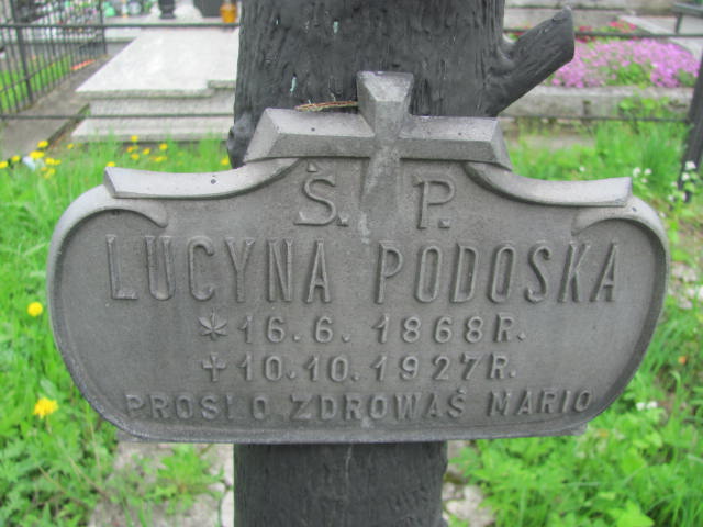 Lucyna Podoska 1868 Rymanów - Grobonet - Wyszukiwarka osób pochowanych