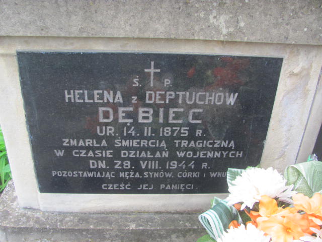 Helena Dębiec 1875 Rymanów - Grobonet - Wyszukiwarka osób pochowanych