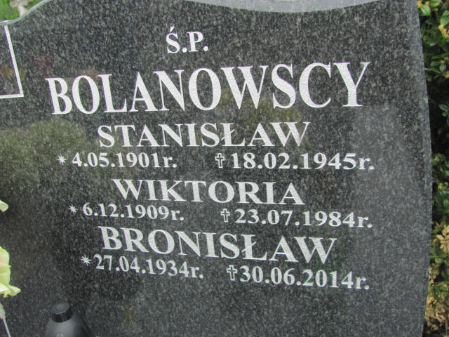 Stanisław Bolanowski 1901 Rymanów - Grobonet - Wyszukiwarka osób pochowanych