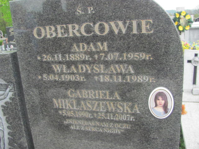 Władysława Oberc 1903 Rymanów - Grobonet - Wyszukiwarka osób pochowanych