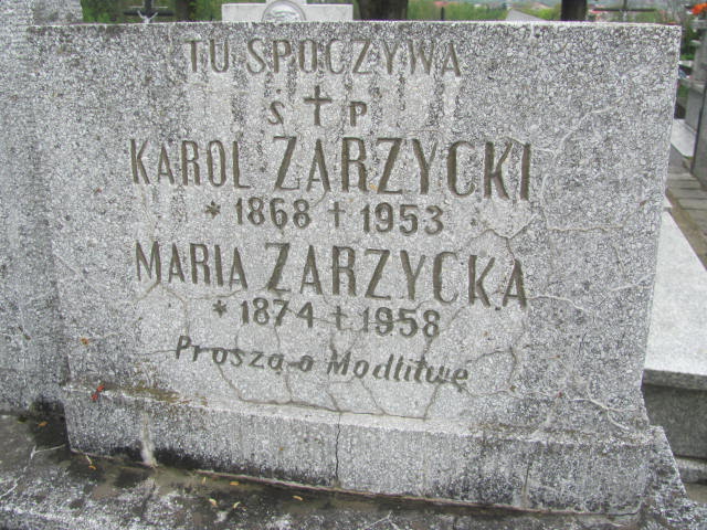 Karol Zarzycki 1867 Rymanów - Grobonet - Wyszukiwarka osób pochowanych