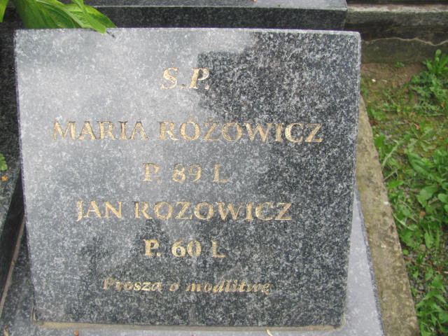 Józef Różowicz 1935 Rymanów - Grobonet - Wyszukiwarka osób pochowanych