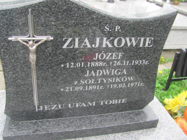 Józef Ziajka 1888 Rymanów - Grobonet - Wyszukiwarka osób pochowanych