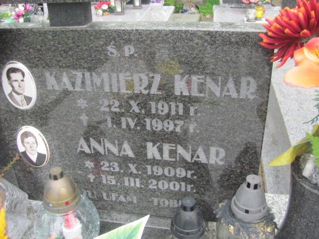 Kazimierz Kenar 1911 Rymanów - Grobonet - Wyszukiwarka osób pochowanych