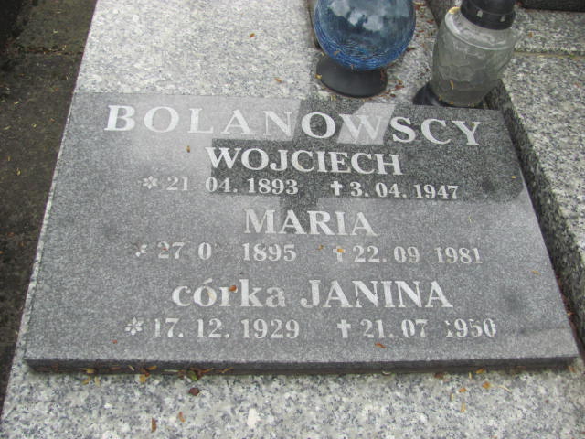 Janina Bolanowska 1929 Rymanów - Grobonet - Wyszukiwarka osób pochowanych