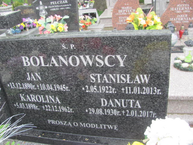 Jan Bolanowski 1890 Rymanów - Grobonet - Wyszukiwarka osób pochowanych