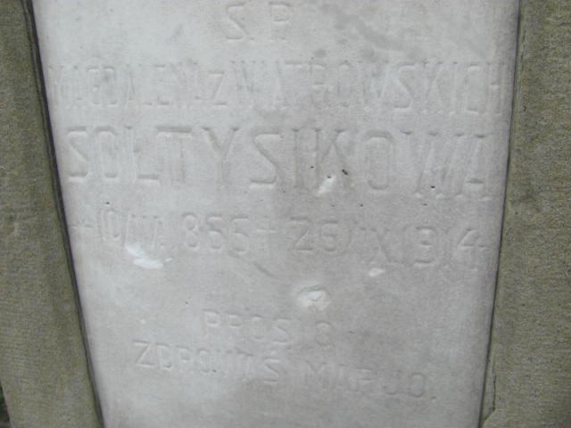 Magdalena Sołtysikowa 1865 Rymanów - Grobonet - Wyszukiwarka osób pochowanych