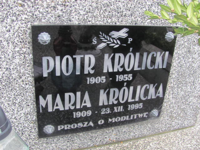 Piotr Królicki 1904 Rymanów - Grobonet - Wyszukiwarka osób pochowanych