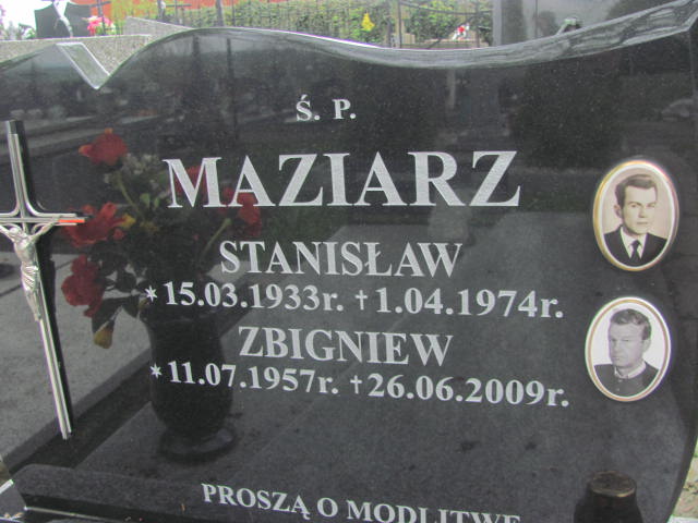 Stanisław Maziarz 1933 Rymanów - Grobonet - Wyszukiwarka osób pochowanych