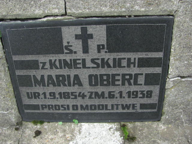 Maria Oberc 1854 Rymanów - Grobonet - Wyszukiwarka osób pochowanych