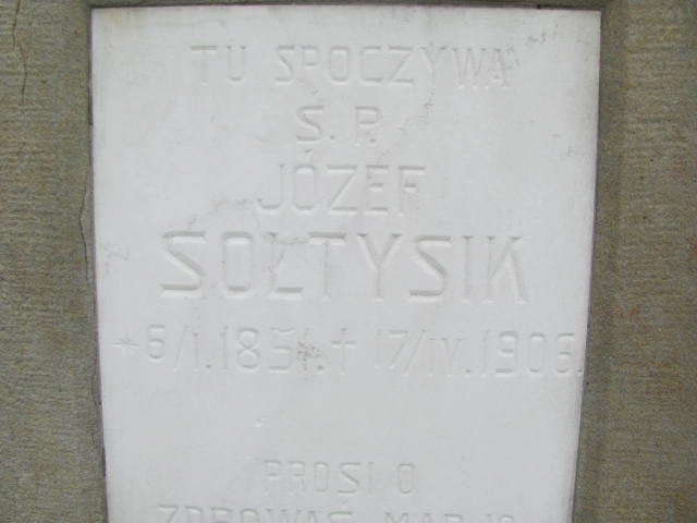 Józef Sołtysik 1854 Rymanów - Grobonet - Wyszukiwarka osób pochowanych