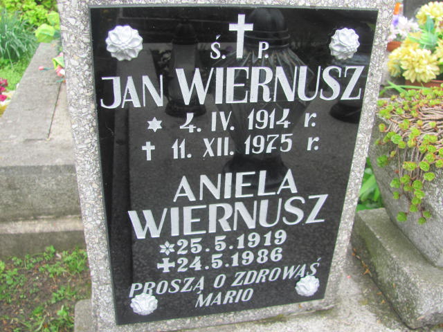 Aniela Wiernusz 1919 Rymanów - Grobonet - Wyszukiwarka osób pochowanych