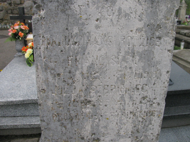 Franciszek Szepieniec 1837 Rymanów - Grobonet - Wyszukiwarka osób pochowanych