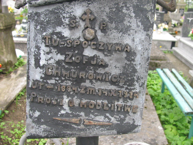 Zofia Chmurowicz 1893 Rymanów - Grobonet - Wyszukiwarka osób pochowanych