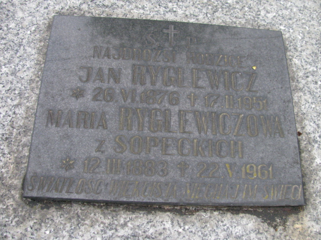 Maria Ryglewiczowa 1883 Rymanów - Grobonet - Wyszukiwarka osób pochowanych