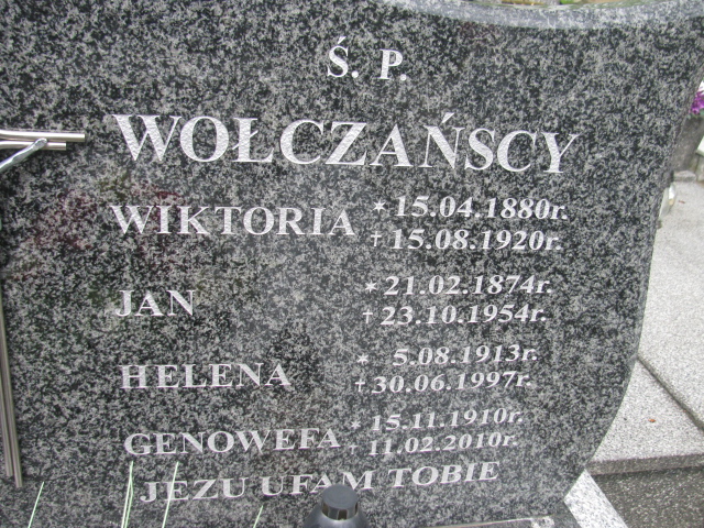 Jan Wołczański 1874 Rymanów - Grobonet - Wyszukiwarka osób pochowanych