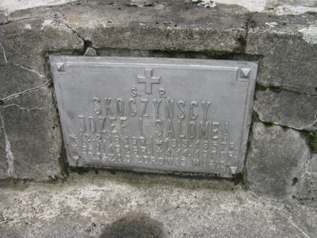 Józef Skoczyński 1849 Rymanów - Grobonet - Wyszukiwarka osób pochowanych