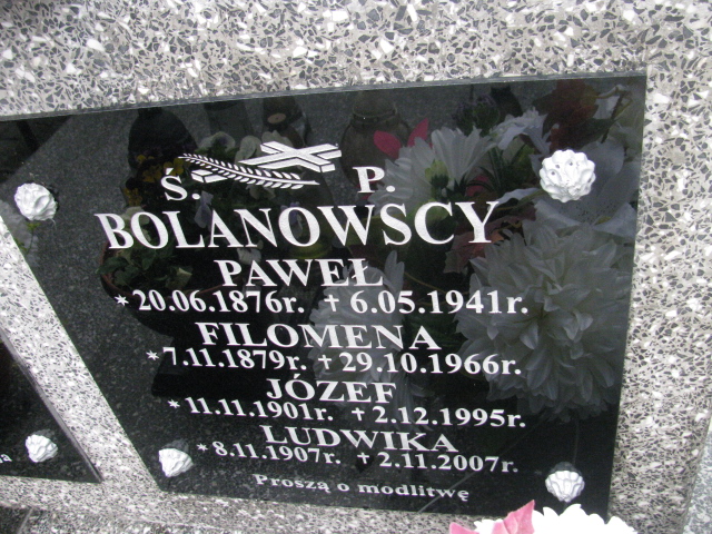 Paweł Bolanowski 1876 Rymanów - Grobonet - Wyszukiwarka osób pochowanych