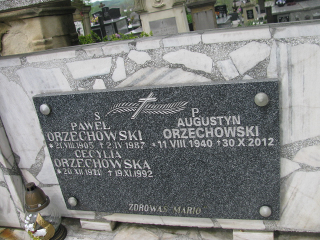 Paweł Orzechowski 1905 Rymanów - Grobonet - Wyszukiwarka osób pochowanych