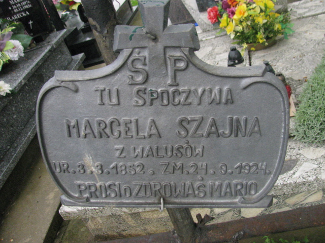 Marcela Szajna 1852 Rymanów - Grobonet - Wyszukiwarka osób pochowanych