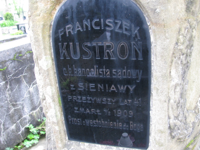 Franciszek Kustroń 1867 Rymanów - Grobonet - Wyszukiwarka osób pochowanych