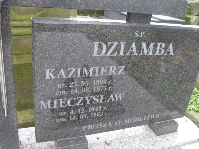  Dziamba 1909 Rymanów - Grobonet - Wyszukiwarka osób pochowanych