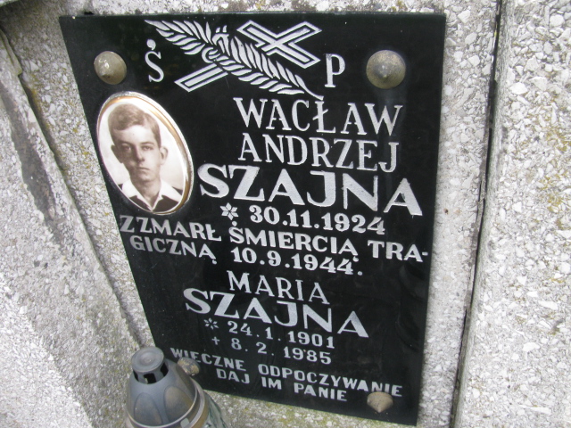 Wacław Andrzej Szajna 1924 Rymanów - Grobonet - Wyszukiwarka osób pochowanych