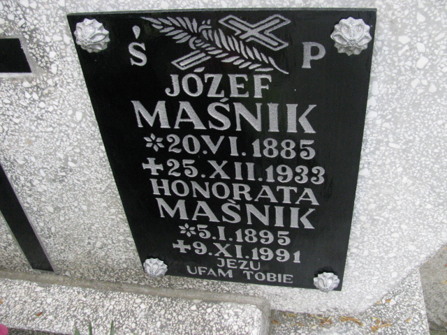 Józef Maśnik 1885 Rymanów - Grobonet - Wyszukiwarka osób pochowanych