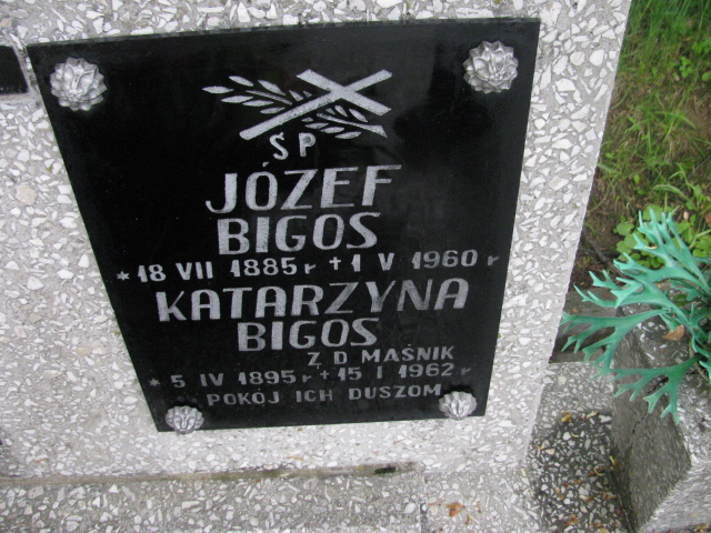 Katarzyna Bigos 1895 Rymanów - Grobonet - Wyszukiwarka osób pochowanych