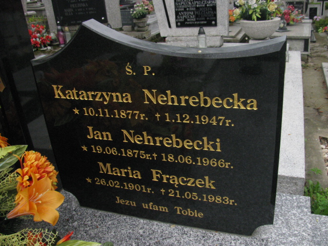 Maria Frączek 1901 Rymanów - Grobonet - Wyszukiwarka osób pochowanych