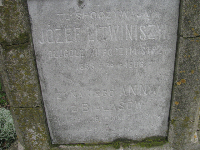 Józef Litwiniszyn 1834 Rymanów - Grobonet - Wyszukiwarka osób pochowanych