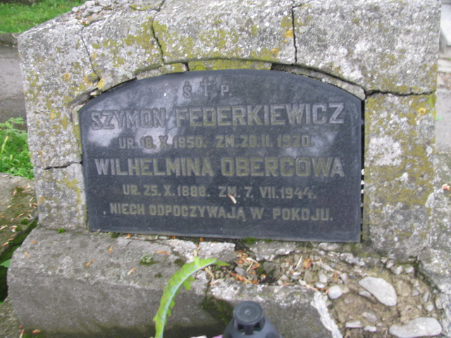 Wilhelmina Obercowa 1888 Rymanów - Grobonet - Wyszukiwarka osób pochowanych