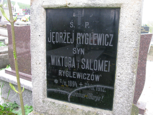 Jędrzej Ryglewicz 1894 Rymanów - Grobonet - Wyszukiwarka osób pochowanych