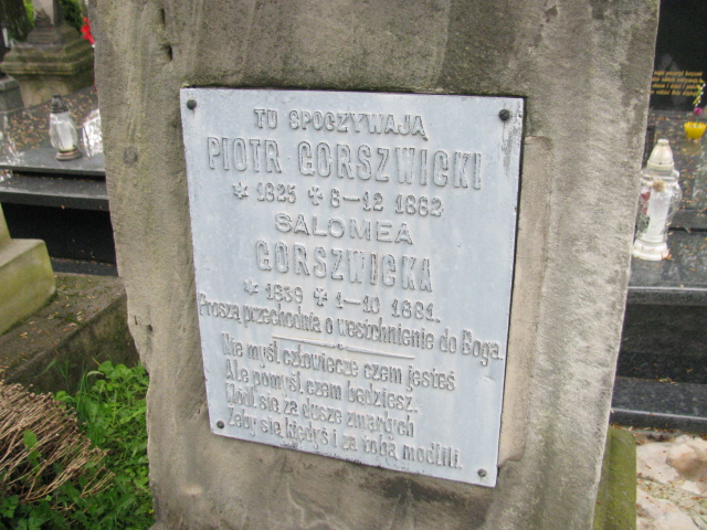 Piotr Gorszwicki 1824 Rymanów - Grobonet - Wyszukiwarka osób pochowanych