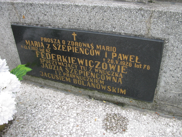 Paweł Federkiewicz 1849 Rymanów - Grobonet - Wyszukiwarka osób pochowanych