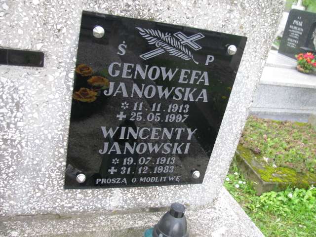 Genowefa Janowska 1913 Rymanów - Grobonet - Wyszukiwarka osób pochowanych