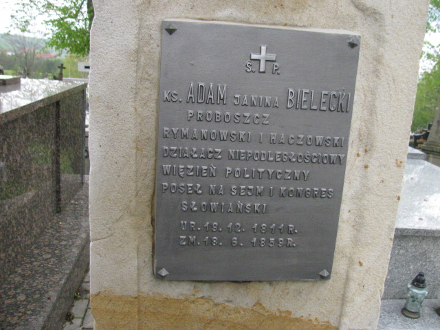 Adam Bielecki 1811 Rymanów - Grobonet - Wyszukiwarka osób pochowanych