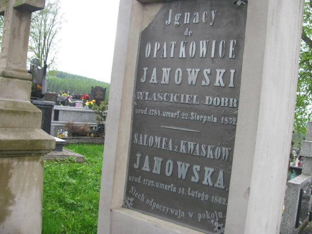 Ignacy Janowski 1783 Rymanów - Grobonet - Wyszukiwarka osób pochowanych