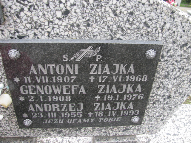 Antoni Ziajka 1907 Rymanów - Grobonet - Wyszukiwarka osób pochowanych