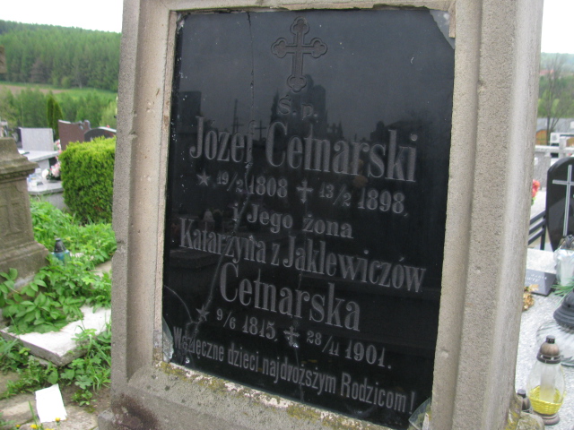 Józef Cetnarski 1808 Rymanów - Grobonet - Wyszukiwarka osób pochowanych