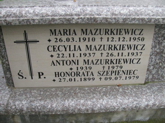 Honorata Szepieniec 1899 Rymanów - Grobonet - Wyszukiwarka osób pochowanych