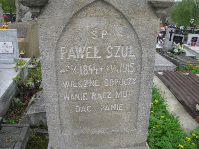  Szul 1844 Rymanów - Grobonet - Wyszukiwarka osób pochowanych