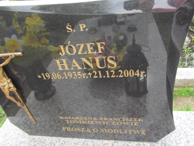 Józef Hanus  1935 Rymanów - Grobonet - Wyszukiwarka osób pochowanych