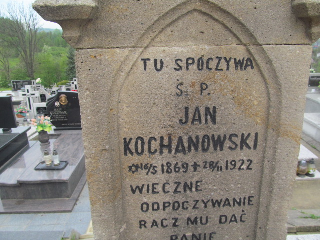 Jan Kochanowski 1869 Rymanów - Grobonet - Wyszukiwarka osób pochowanych
