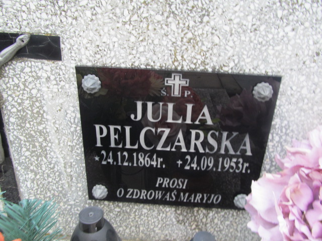 Julia Pelczarska 1864 Rymanów - Grobonet - Wyszukiwarka osób pochowanych