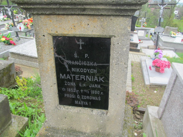 Franciszka Materniak 1851 Rymanów - Grobonet - Wyszukiwarka osób pochowanych