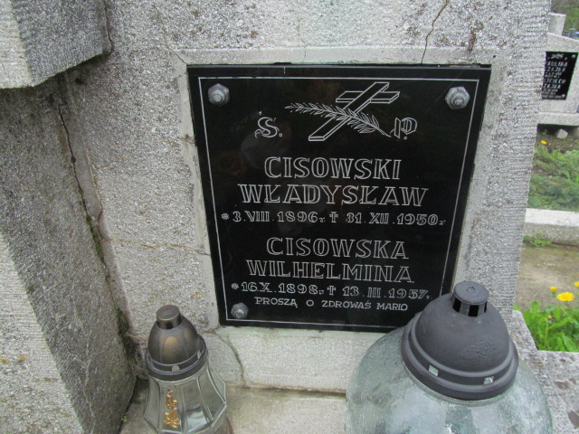 Wilhelmina Cisowska 1898 Rymanów - Grobonet - Wyszukiwarka osób pochowanych