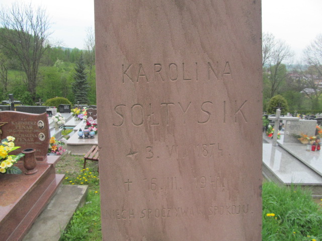 Karolina Sołtysik 1874 Rymanów - Grobonet - Wyszukiwarka osób pochowanych