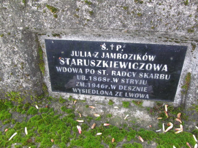Julia Staruszkiewiczowa 1867 Rymanów - Grobonet - Wyszukiwarka osób pochowanych